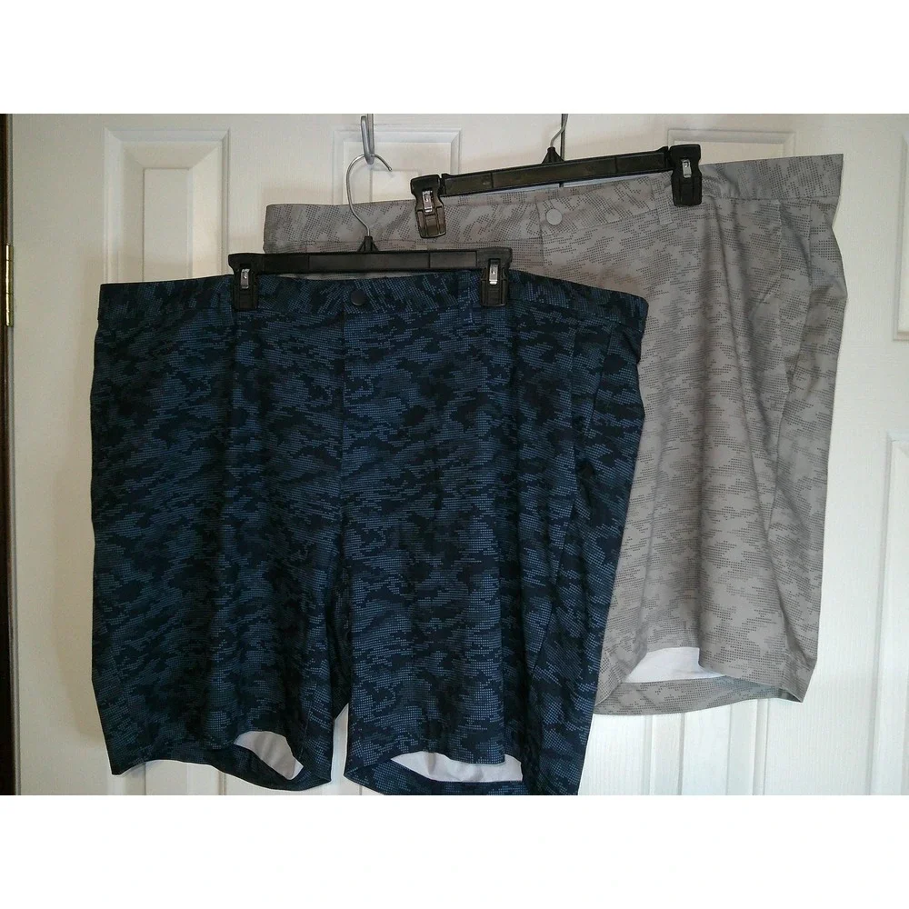 Lot of 2Cutter & Buck Golf Shorts Camo Print Performance Shorts 46B